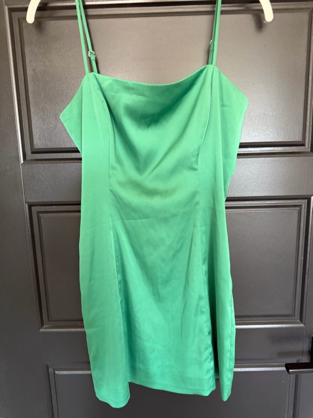 Aritzia Satin Slip Dress Green | Cowl Neck Mini | Size 4 | Priced to Sell